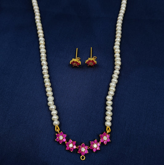 Brilliant Floret Designer Pearls Set