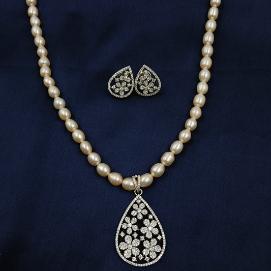 Classic Floret Designer Fresh Water Pearls Set