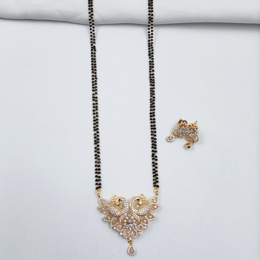 Pefowl Designer Long Mangalsutra