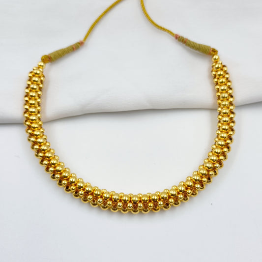 Golden Beaded Maharashtrian Thushi