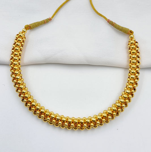 Golden Beaded Maharashtrian Thushi