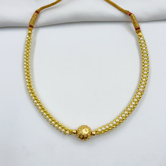 Attractive Pearls Studded Traditional Thushi