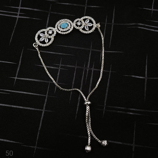 Unique Designer silver Finish AD Bracelet