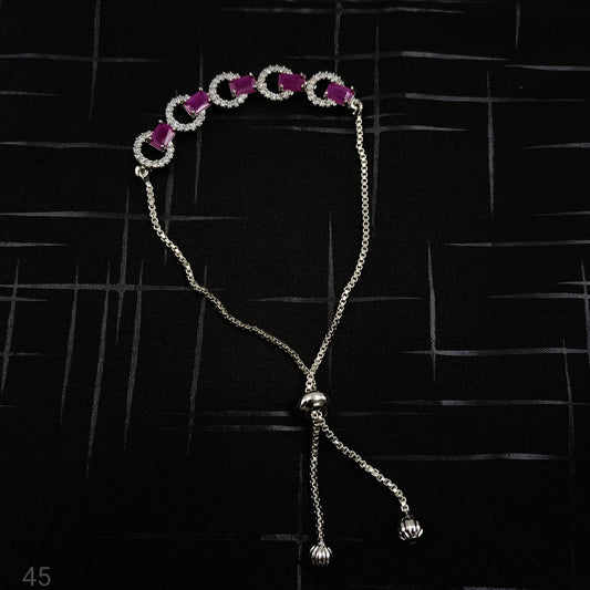 Glossy AD Stone Studded Bracelet
