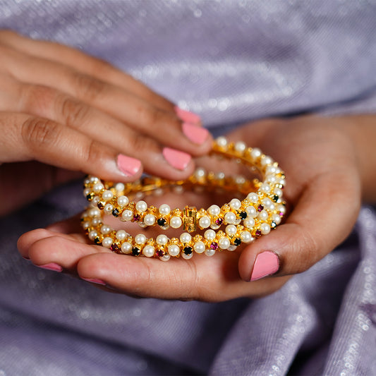 Traditional Pearls Bangles