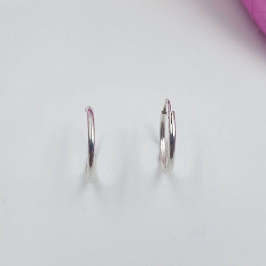 92.5 Silver Delicate Hoop Earring Shree Radhe Pearls
