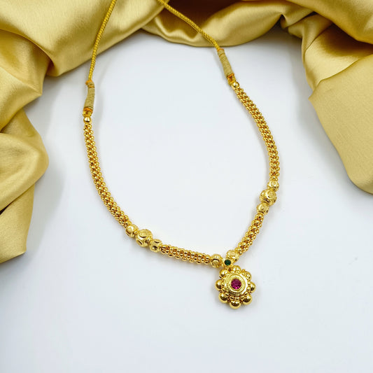 Blissful Floret Delicate Design Thushi Shree Radhe Pearls