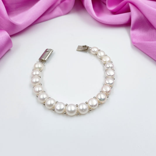 Button Pearl Bracelet Shree Radhe Pearls