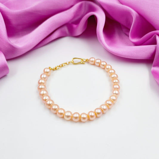Classy Round Pearl Bracelet Shree Radhe Pearls