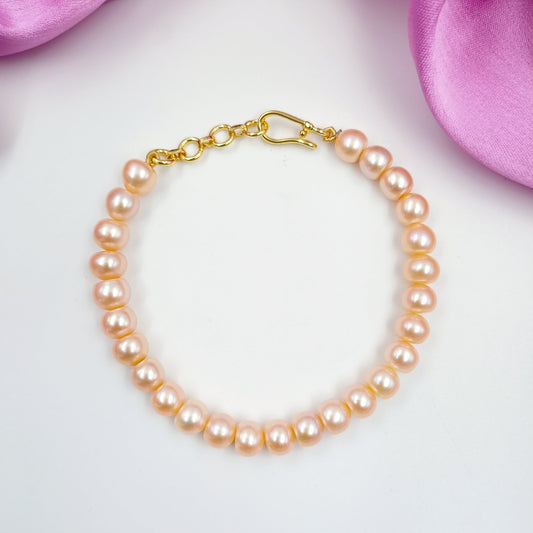 Classy Round Pearl Bracelet Shree Radhe Pearls