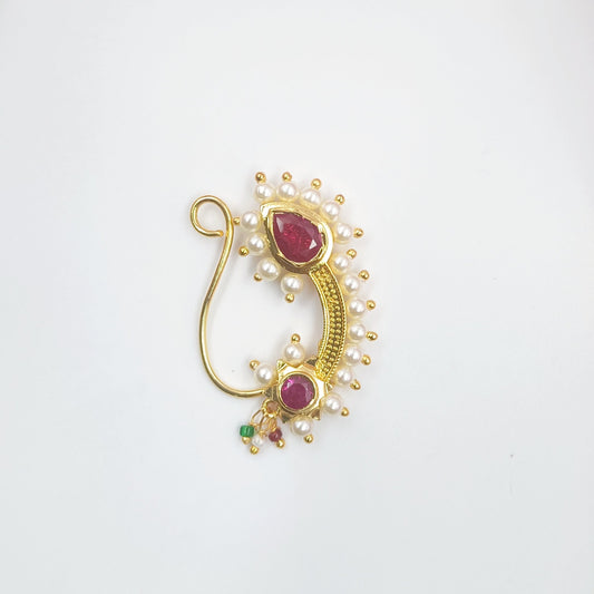Droplet Designer Fancy Nath Shree Radhe Pearls