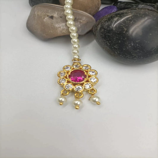 Mang Tikka Shree Radhe Pearls