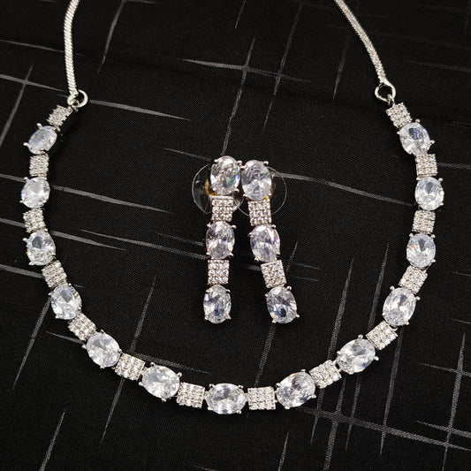 Ravishing American Diamond Necklace Shree Radhe Pearls