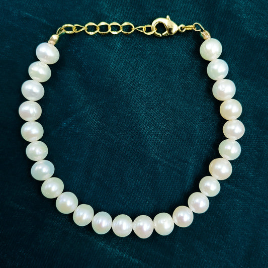 Round Shape Pearl Bracelet Shree Radhe Pearls