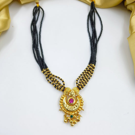 Traditional Chandrakor Pattern Thushi Mangalsutra Shree Radhe Pearls