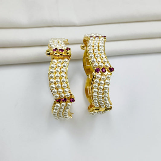 Waki Pattern Pearls Bangles Shree Radhe Pearls