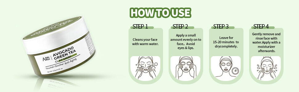 how to use avocado clay mask