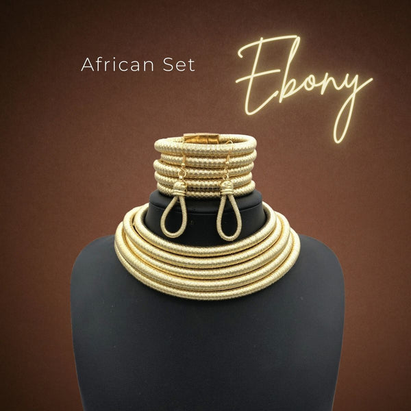 Ebony set, women's set, women's beauty, fashion jewelry