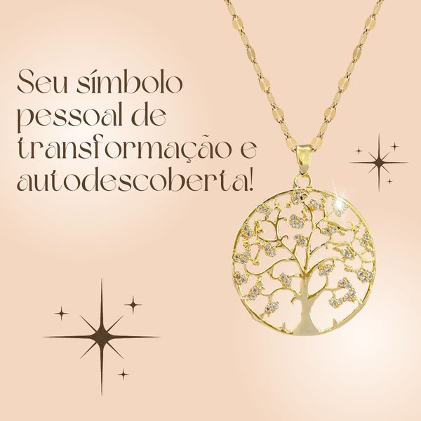 transformação, conexão, cosmos, infinito, força vital, renovação, crescimento, harmonia, jornada, aço inoxidável, aço inoxidável 316L, banhado a ouro, ouro 18K, símbolo sagrado, dualidade,