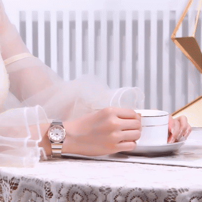 Relógio Feminino, Relógio Rose Gold, Relógio Delicado, Relógio Feminino Cravejado, Relógio Prata com Ouro Rosê, Relógio Antialérgico