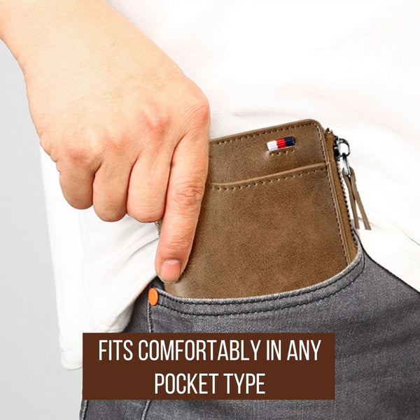 Comfortable wallet, zippered wallet, branded wallet