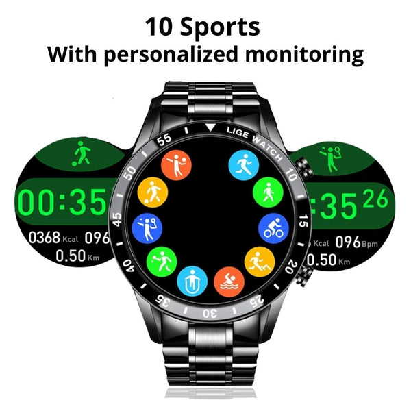 Sport Smartwatch - Sports Smartwatch - Sports Watch - Running Smartwatch - Step Count Smartwatch - Watch with Step Tracking