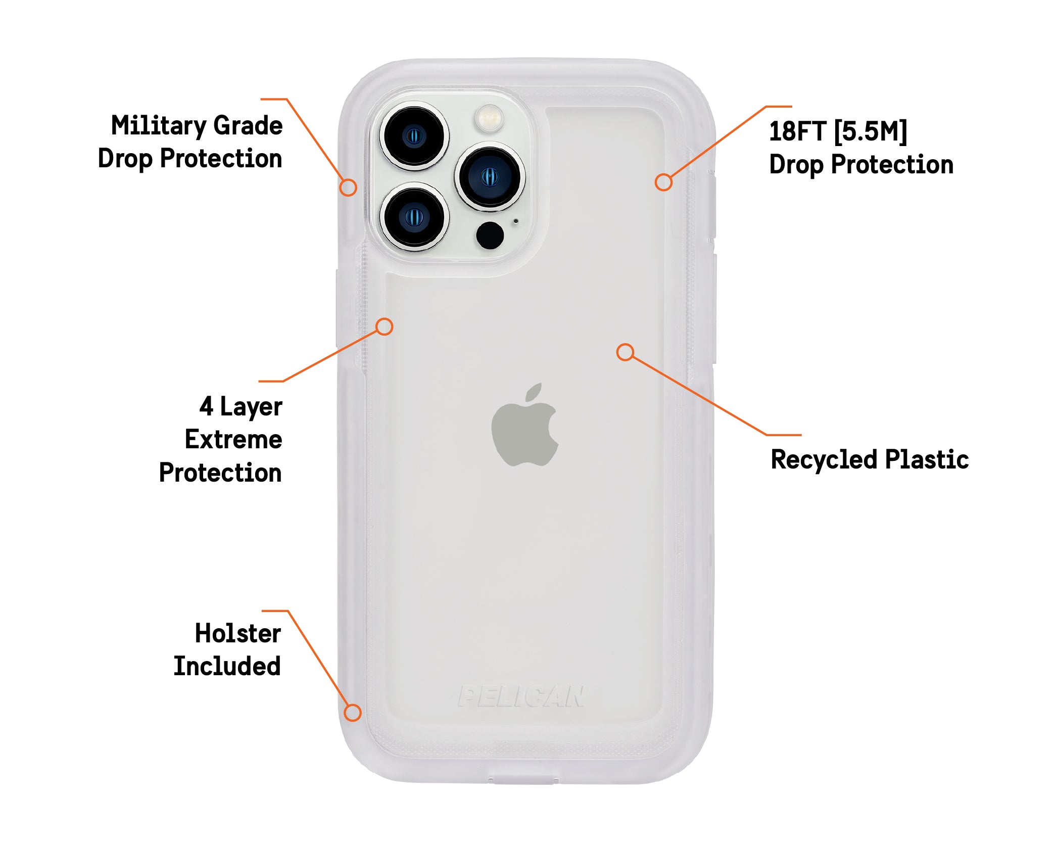 Pelican Voyager Clear for iPhone 13 Pro Max