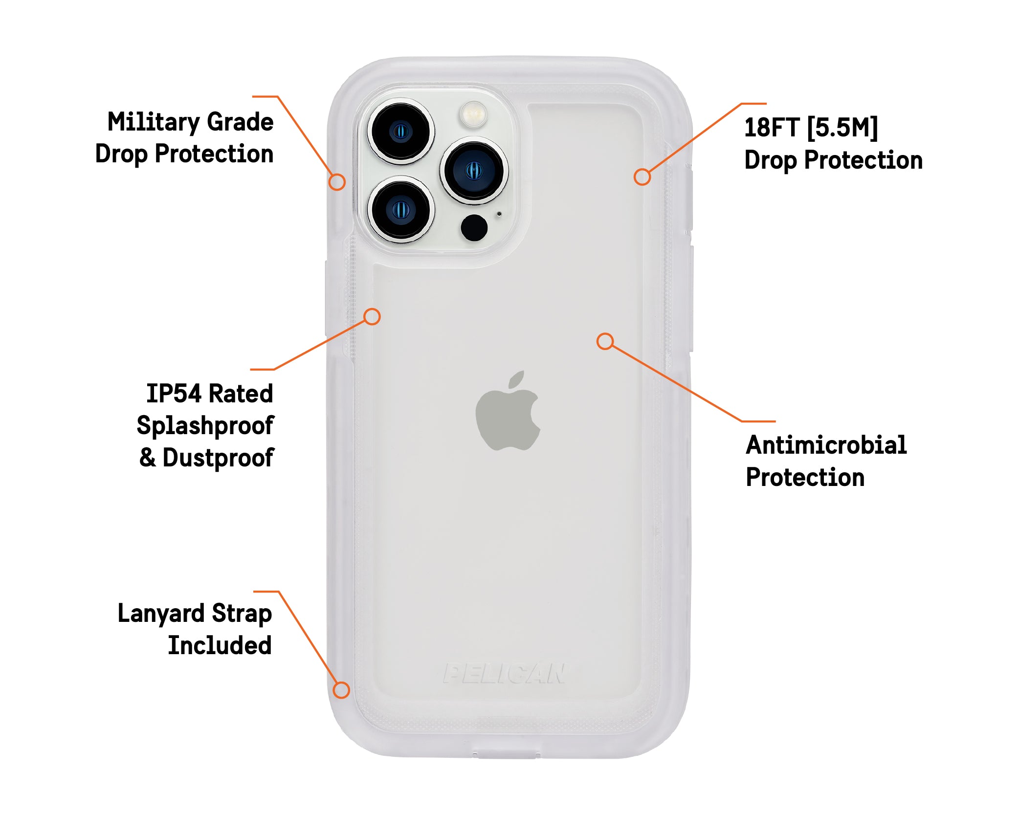 Pelican Marine Active Clear for iPhone 13 Pro