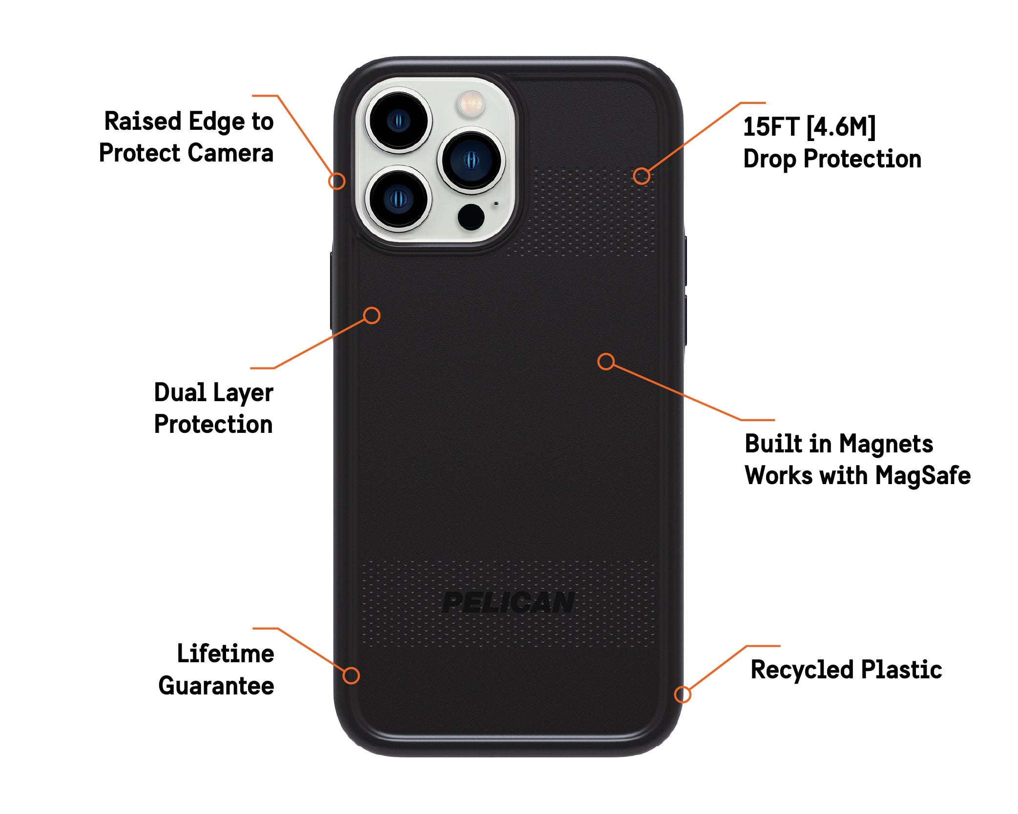 Pelican Protector Works with MagSafe for iPhone 13 Pro