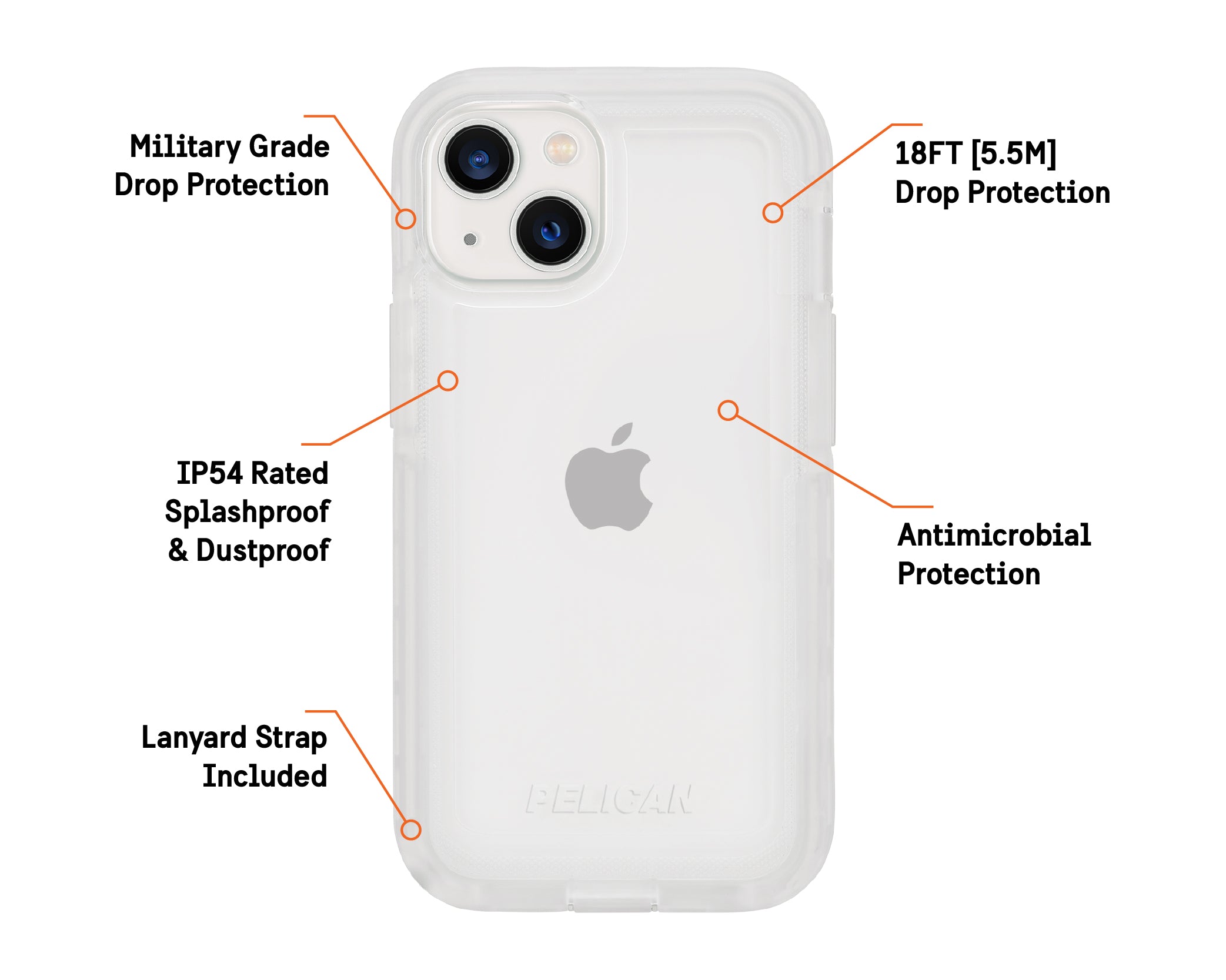 Pelican Marine Active Clear for iPhone 13