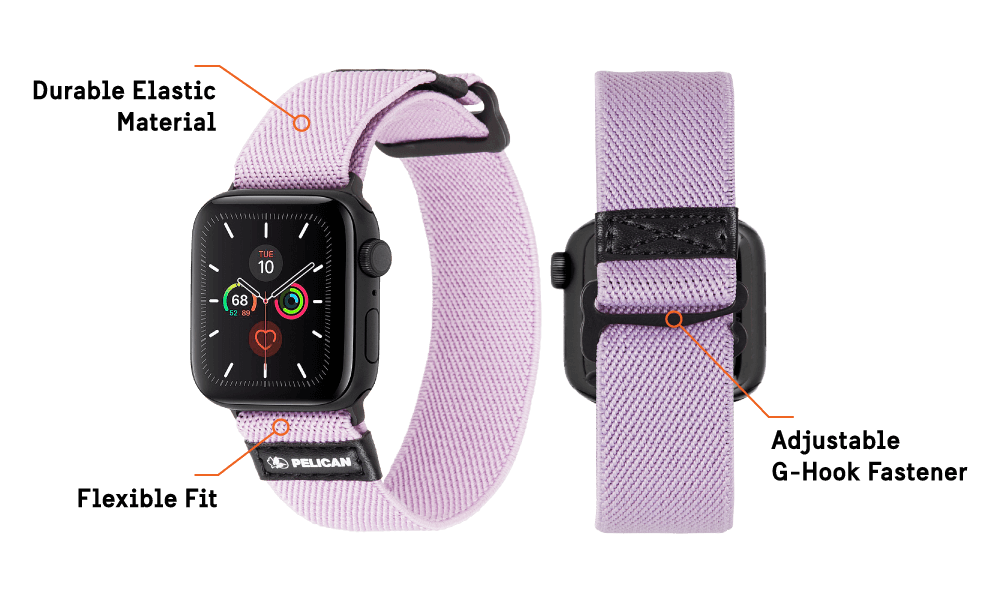 Protector Band for Apple Watch Devices 42 - 44 MM - Mauve Purple