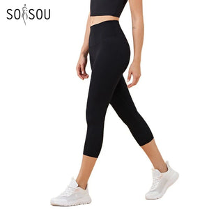 Women's High Waist Yoga Capri Pants - BossDeals