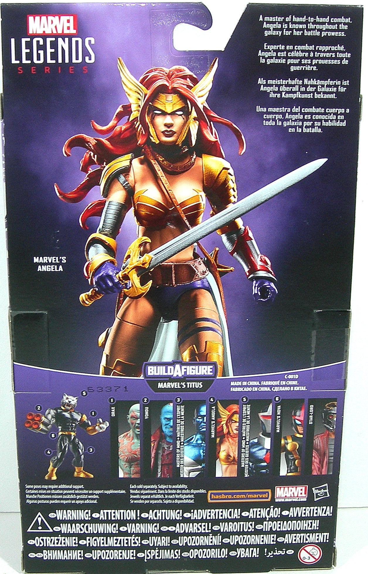 Marvel Guardians of the Galaxy 6-inch Legends Series Marvel's Angela ファッション 