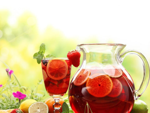 Iced Tea with fruits
