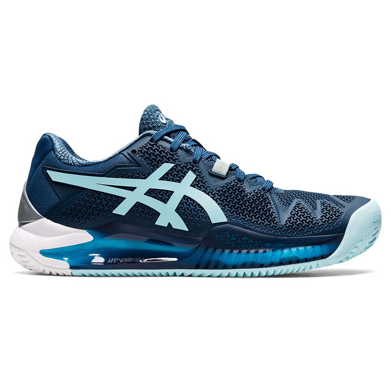 Asics Gel Resolution 9 Men's Tennis Shoes - Steel Blue