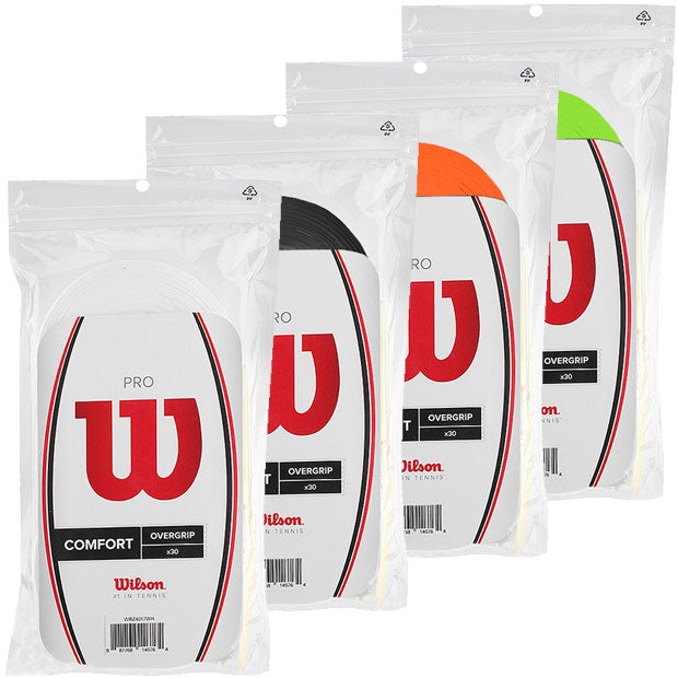 Wilson Pro Overgrip Perforated Bucket 60pcs Assorted Colors