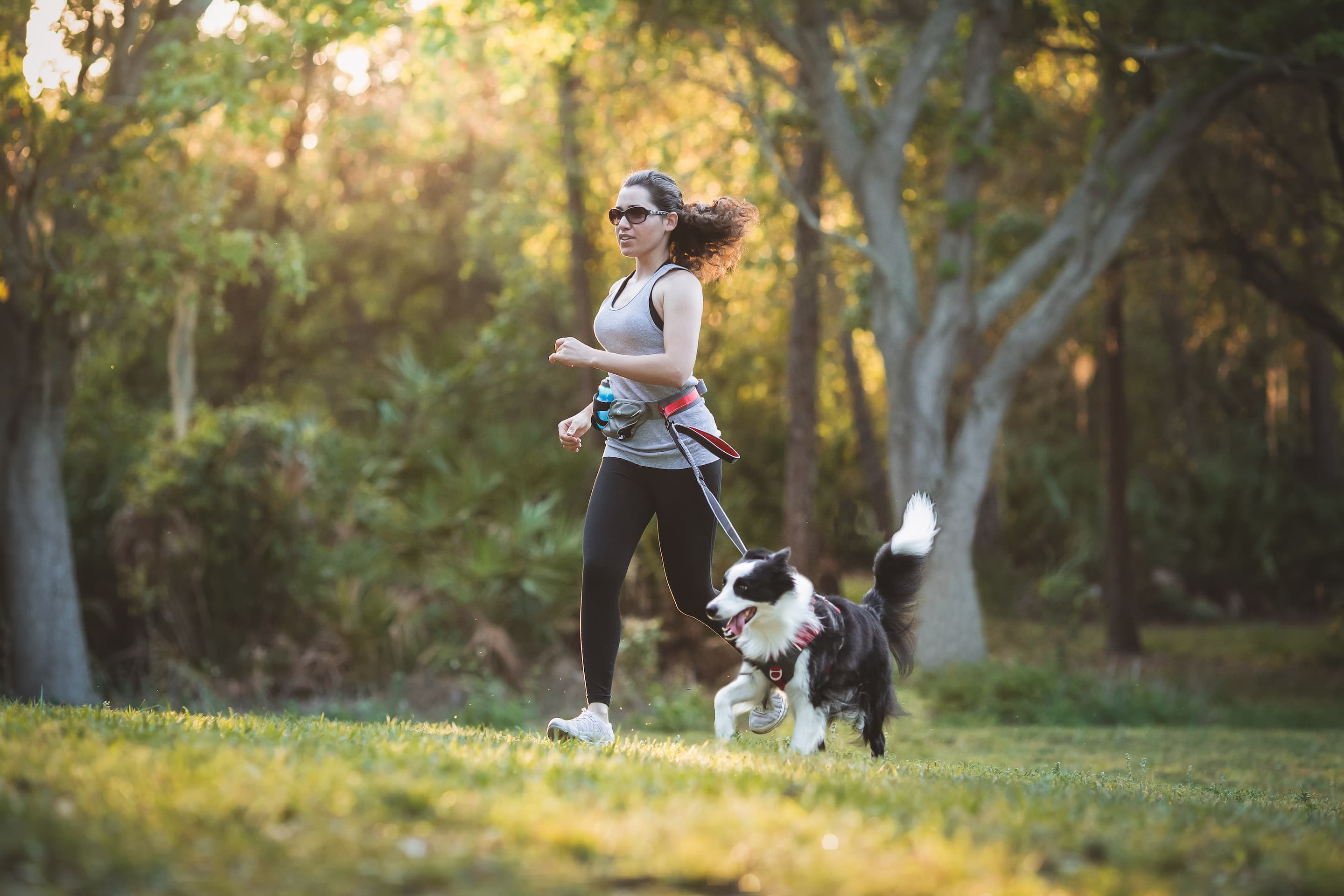 Running with dog