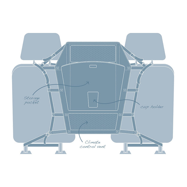 Kurgo Backseat Bridge Auto-Rücksitzverbreiterung