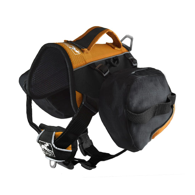 Kurgo Baxter Big Dog Backpack, Black/Orange