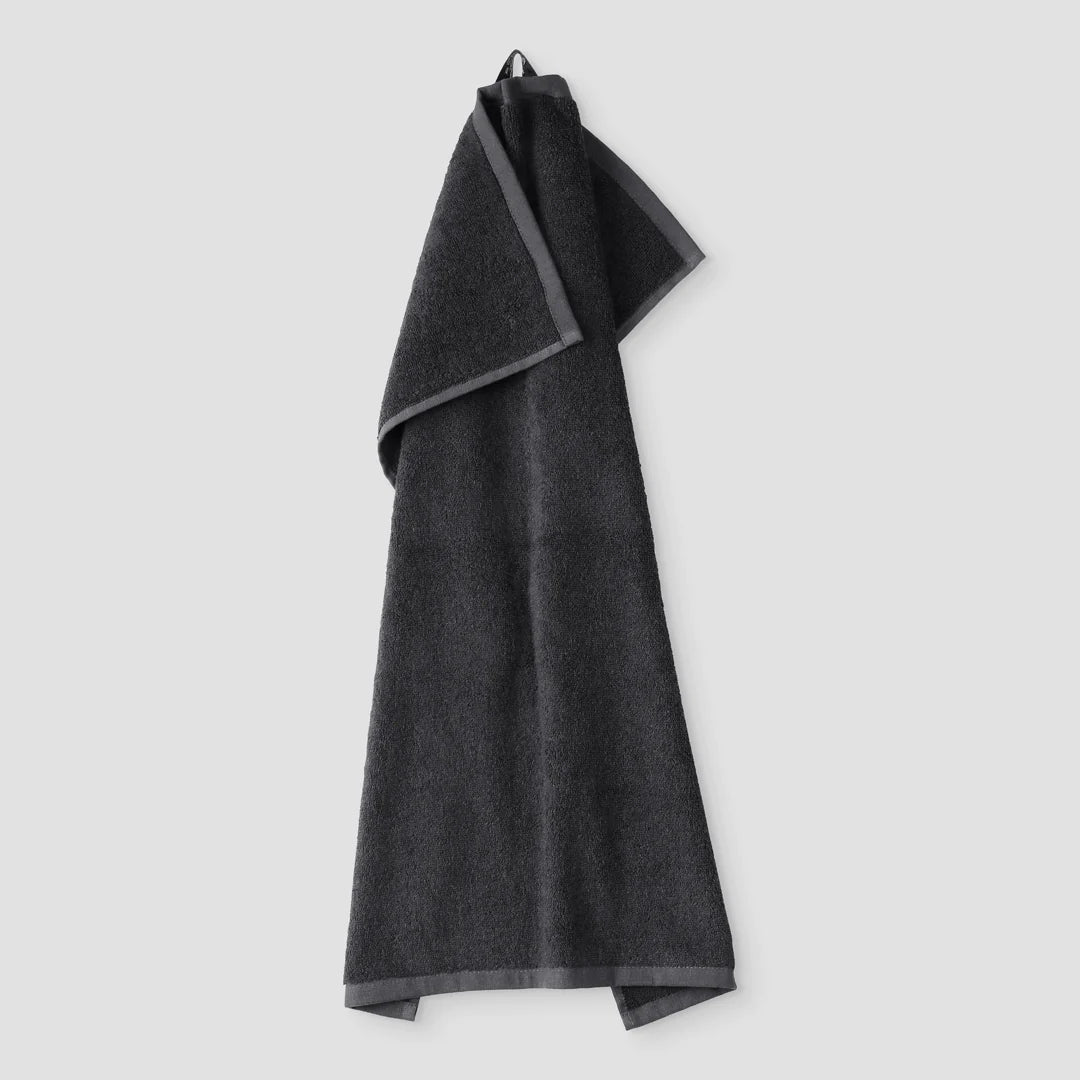Bambushåndklæde - Mørkegrå / 50x70 (gæstehåndklæde)