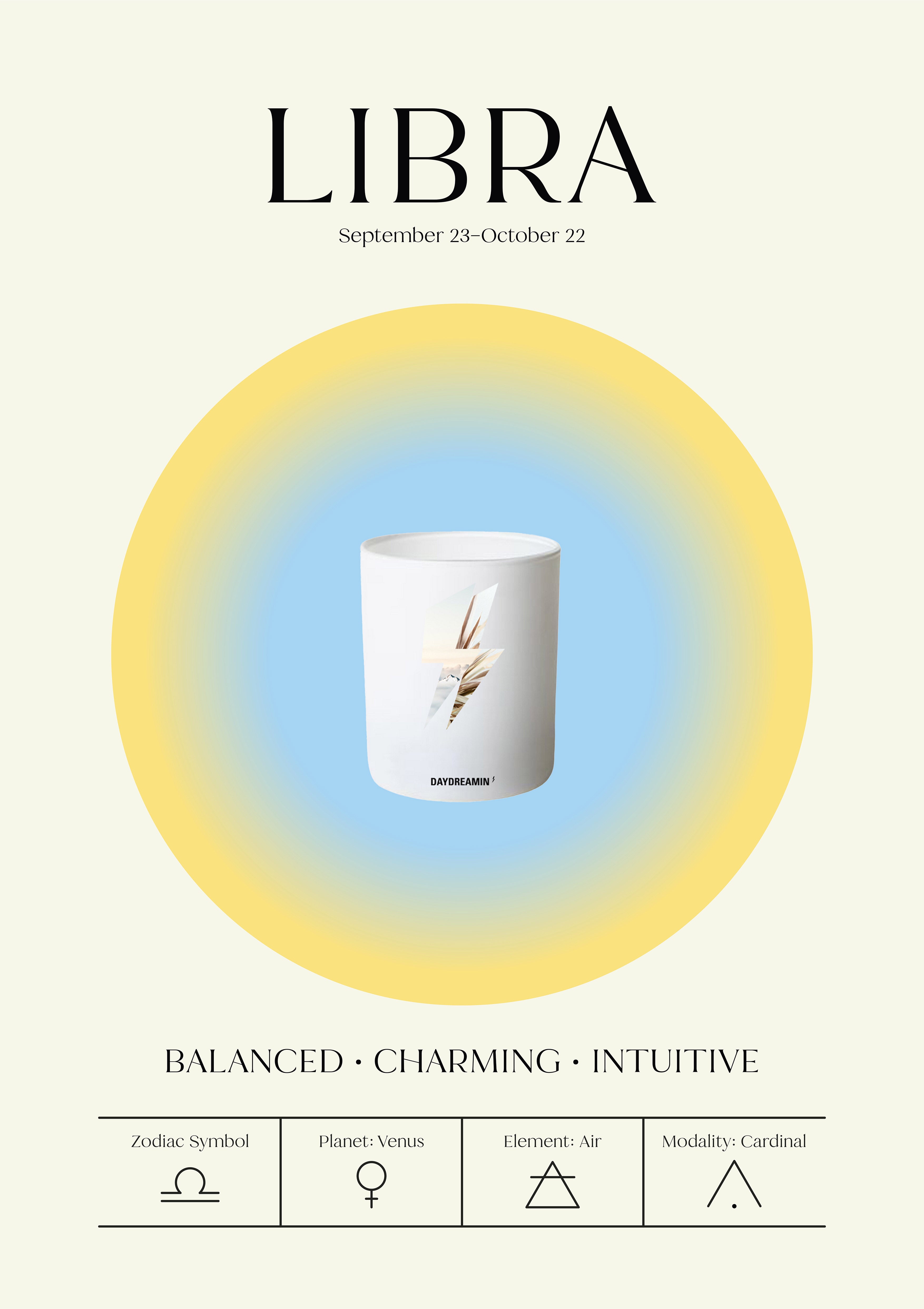 Libra | Zodiac of Candle Scents by DAYDREAMIN' UK