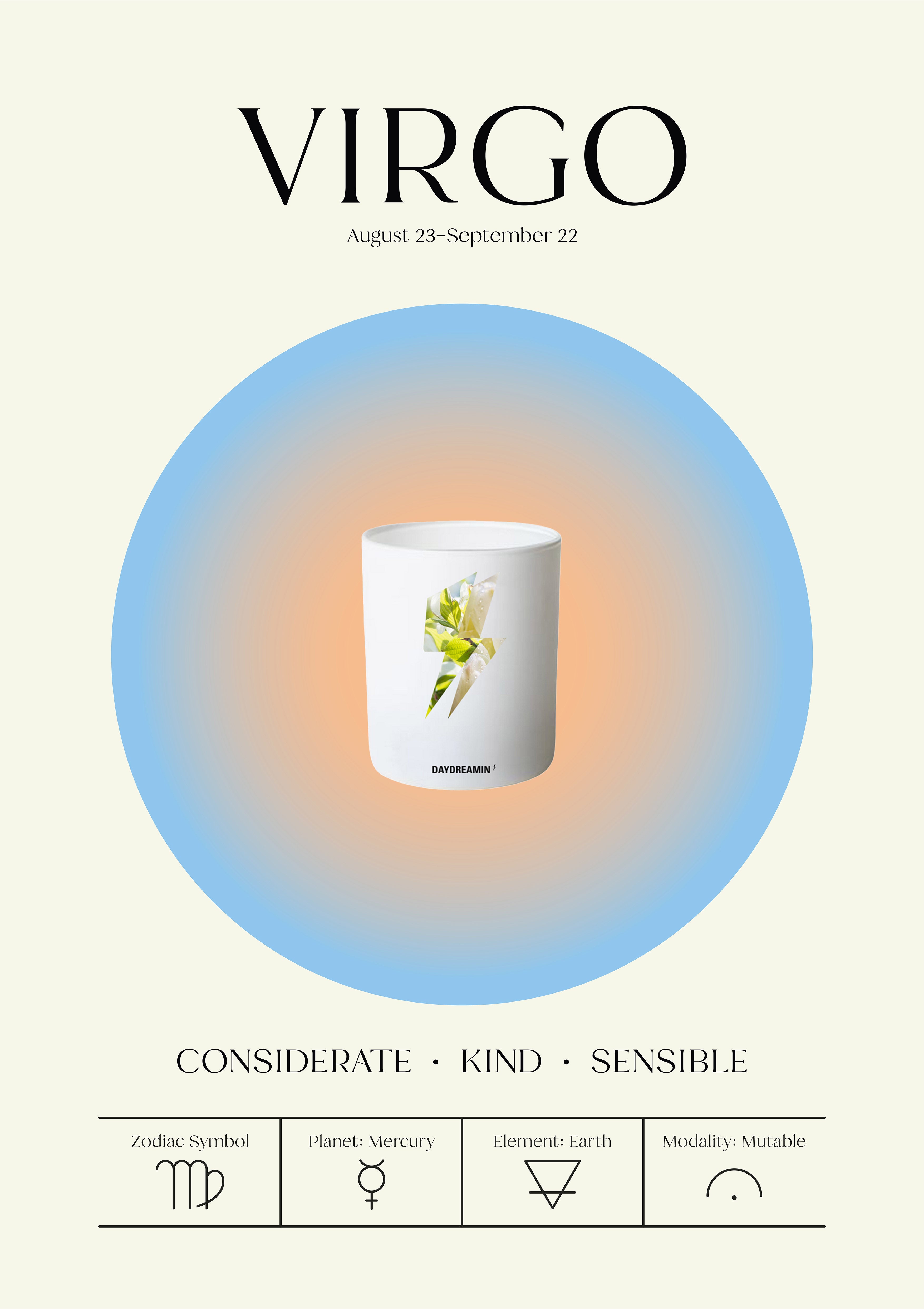 Virgo | Zodiac of Candle Scents by DAYDREAMIN' UK