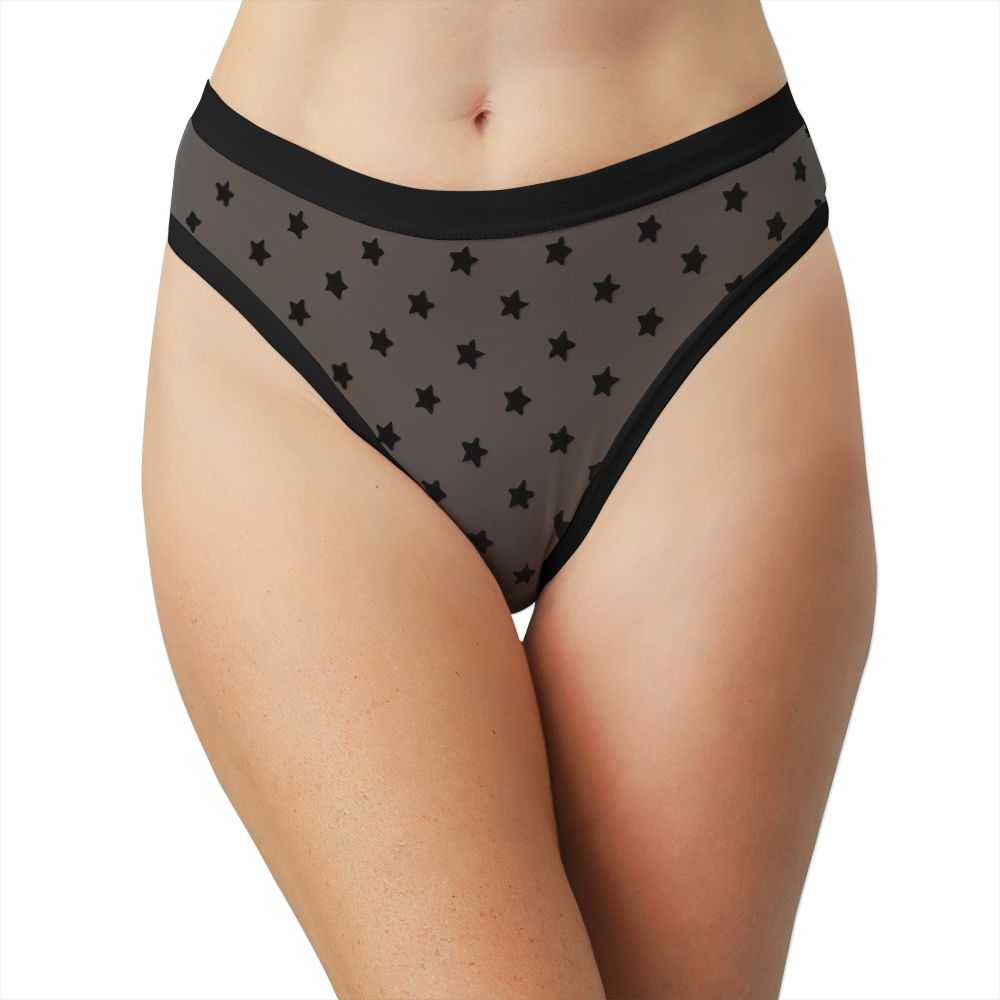 High Waist Cotton Cheeky with Shimmer Elastic – Love Libby Panties