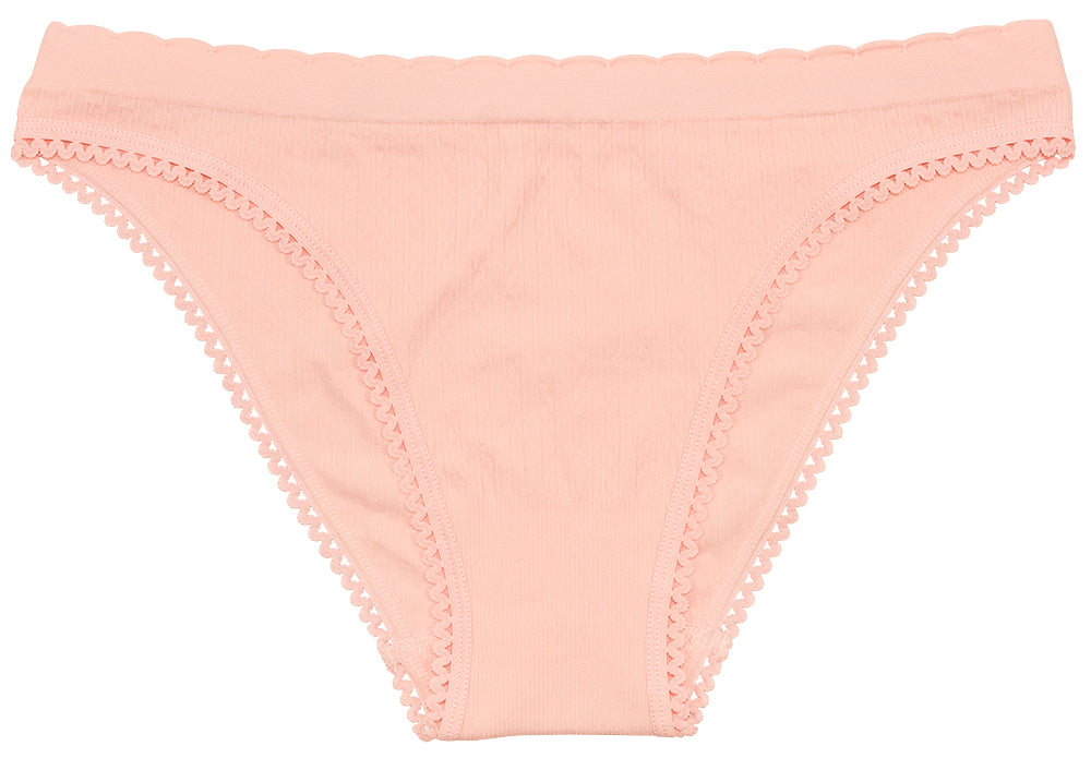 Scalloped Dot and Lace Seamless Tag Free Bikini – Love Libby Panties