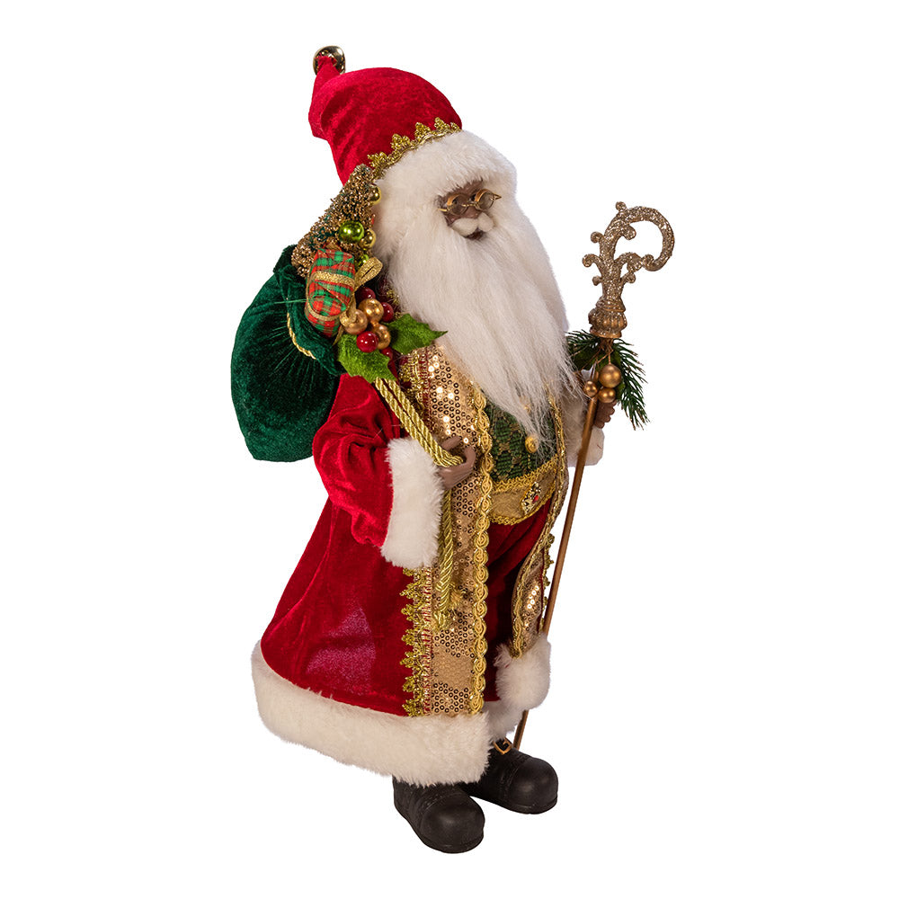 African American Chef Santa Ornaments, Assortment of Two - Kurt Adler -  Blitzen's Corner