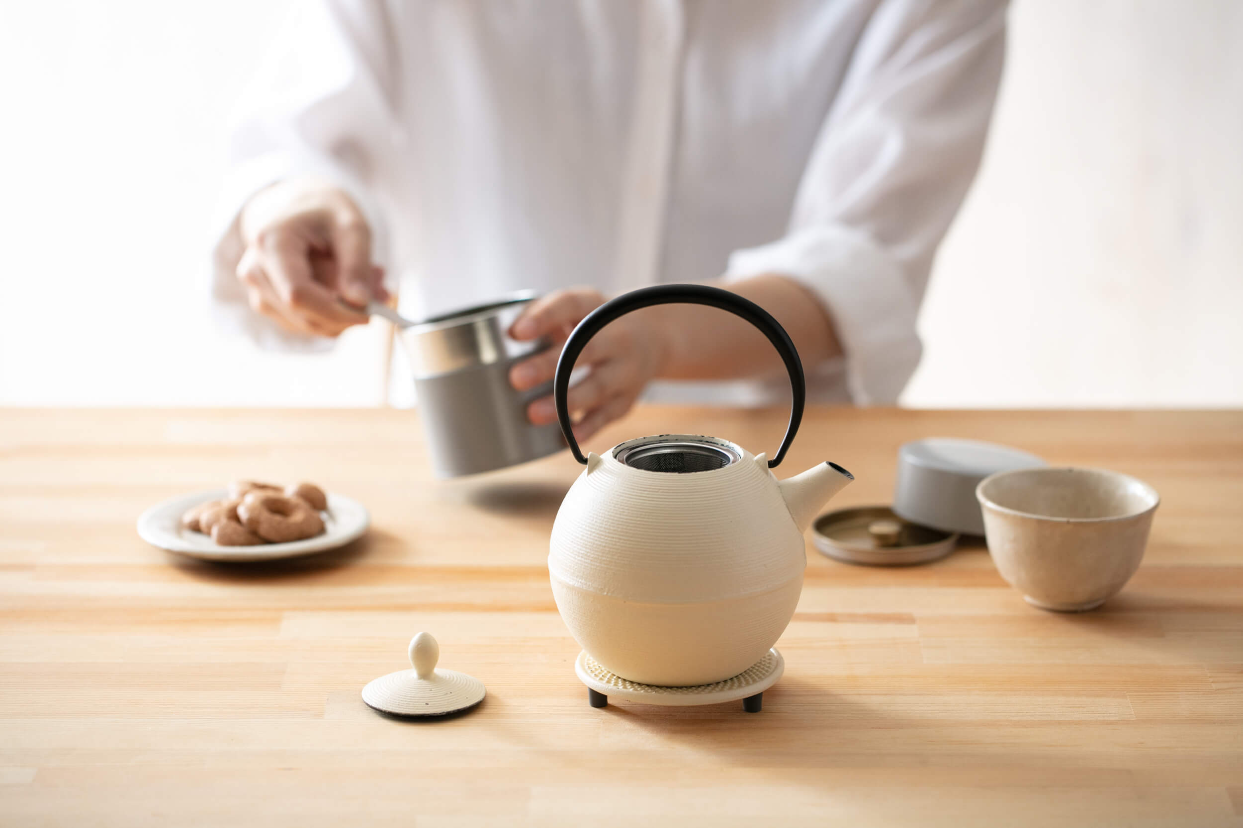 日々道具茶缶と茶さじ