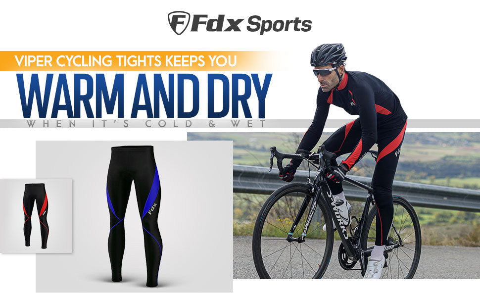 Fdx Heatchaser Blue Men's & Boy's Compression Cycling Tights