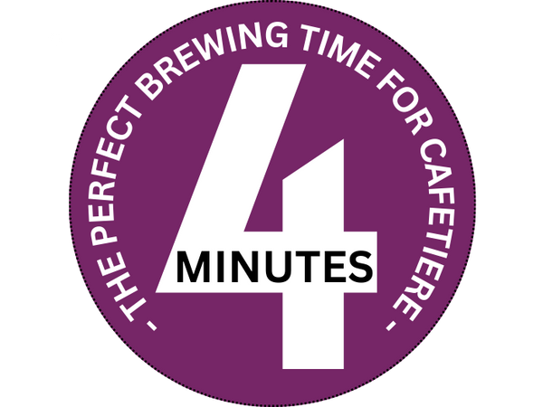 4 minute ideal brew time badge
