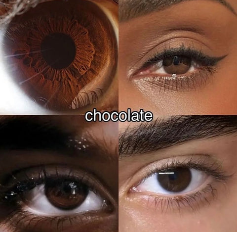 dark brown eyes