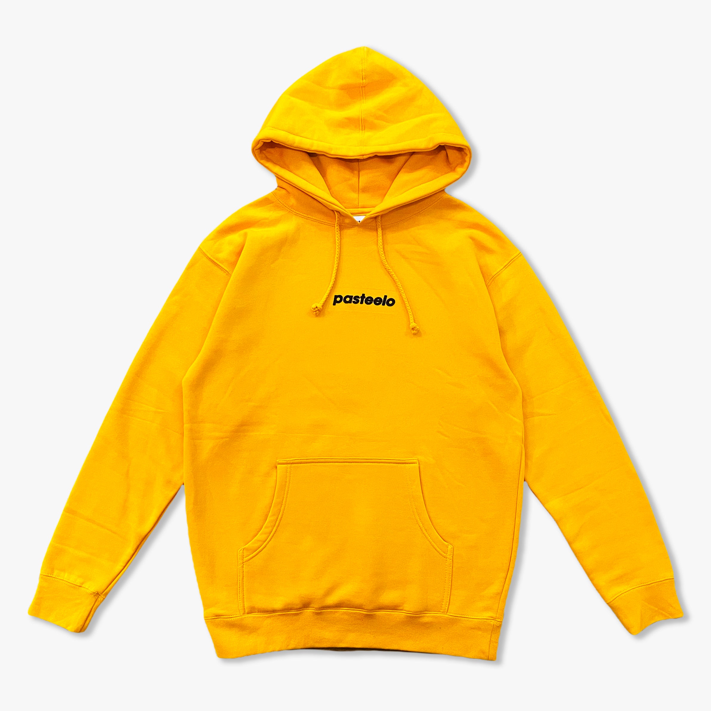 SCRIPT FLOCKING HOODIE - GOLD – Pasteelo